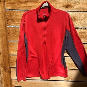 1/4 Zip Sweater, Base layer, Active Wear.  Lightweight, but warm and breathable